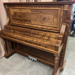 1909 RARE 4 pedal CROWN orchestral piano. Burled walnut - Upright - Studio Pianos